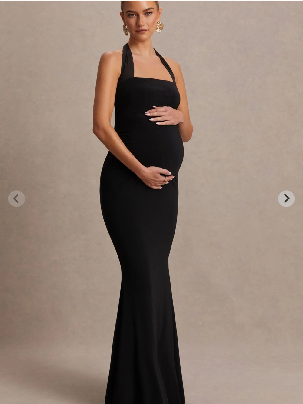 Club london black maternity gown